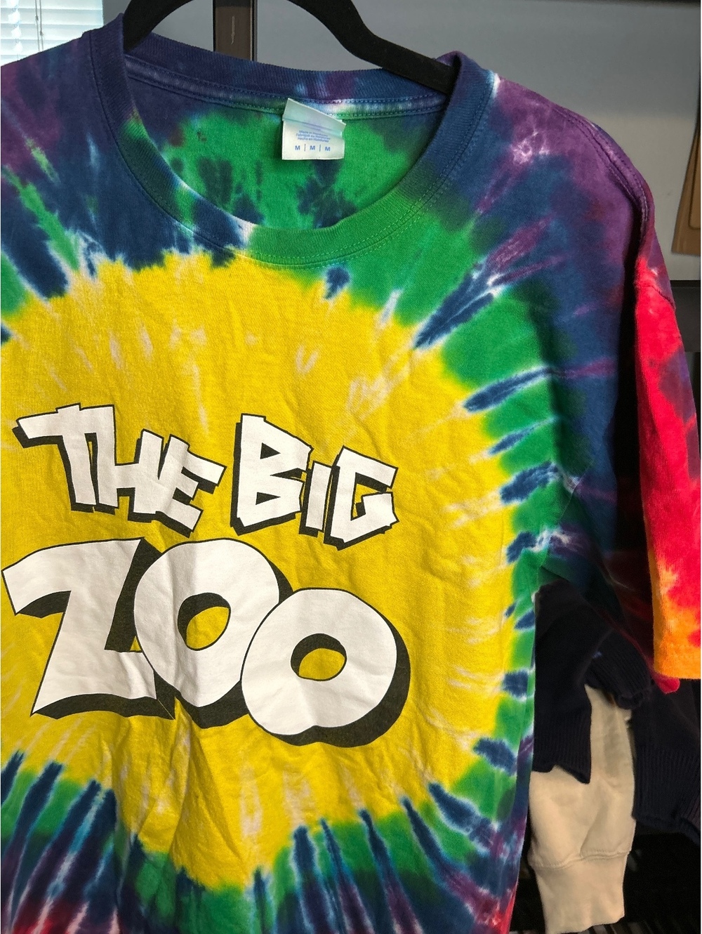 Port & Company Tie-Dye The Big Zoo Graphic T-Shirt Medium